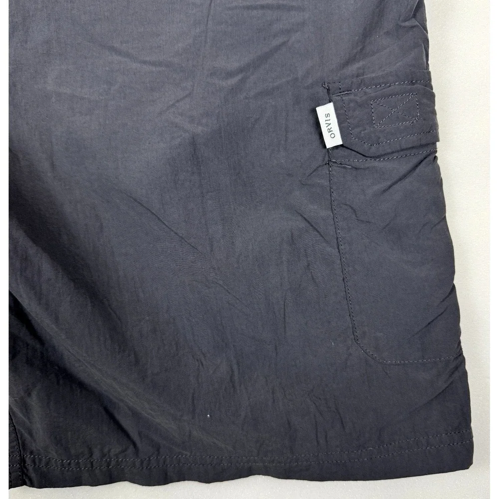 Orvis Mens 38 Gray Cargo Pockets Outdoor Hiking Shorts 100% Nylon 137013